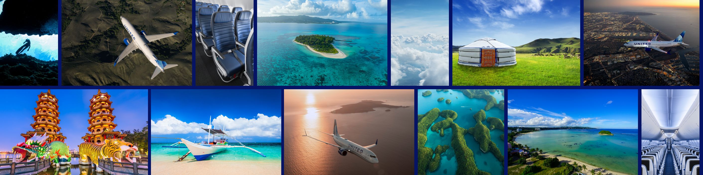 ユナイテッド航空 ボーイング737 MAX 就航都市のイメージ