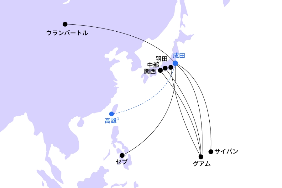 ユナイテッド航空 ルートマップ2