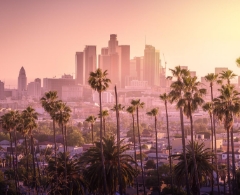 行き先　ロサンゼルス